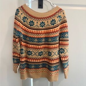 MISSLOOK Multicolor Patterned Crew Neck Sweater
